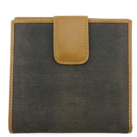 Fendi Handbags - Authentic FENDI W hook purse pecan beige PVC �~ leather Auth used